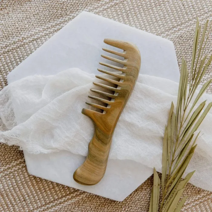 Sandalwood Wide Tooth Comb by Zero Waste Store