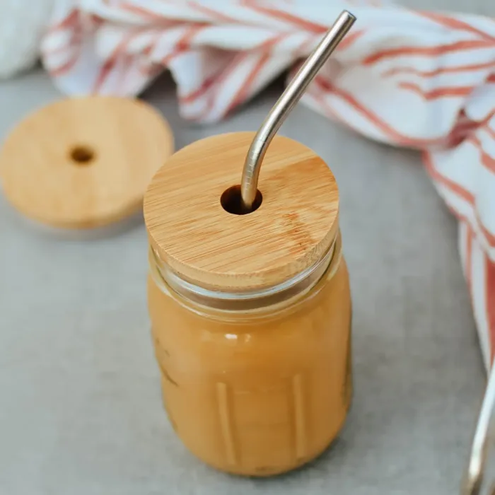 Bamboo Mason Jar Lid