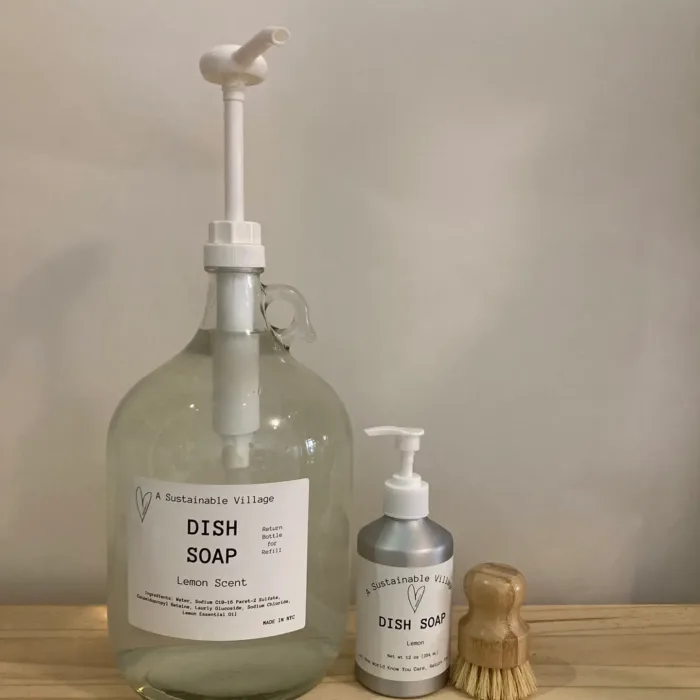 A Sustainable Village Lemon Scented Dish Soap