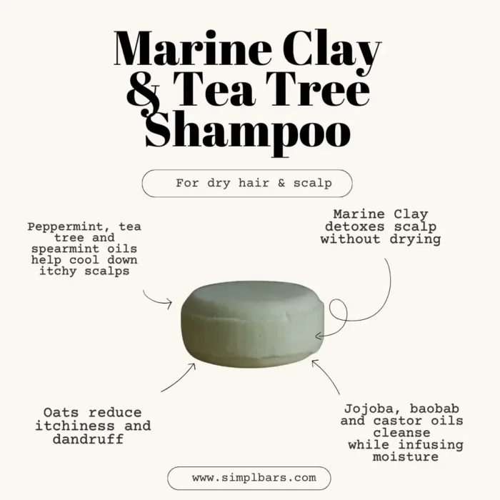 Marine Clay Shampoo Bar for Dry Hair by Simpl Bars