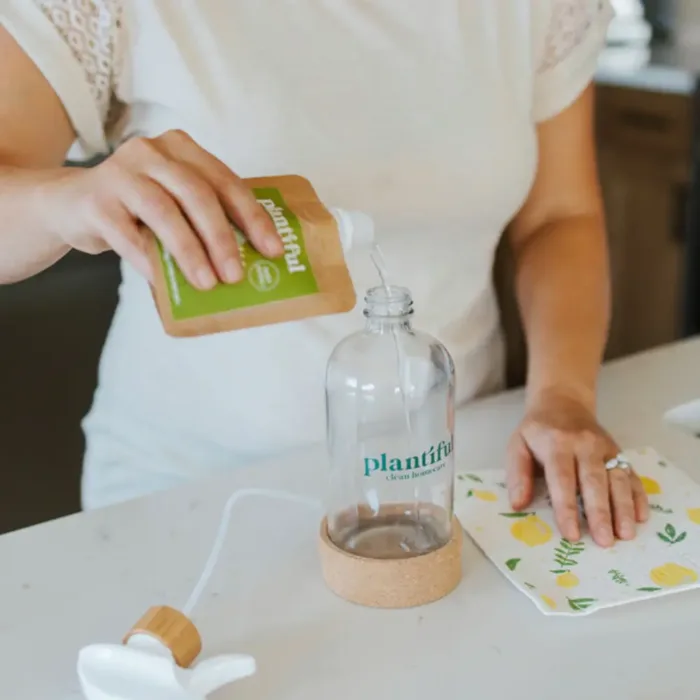 Plantiful Wood + Tile Floor Cleaner - Cider + Clove