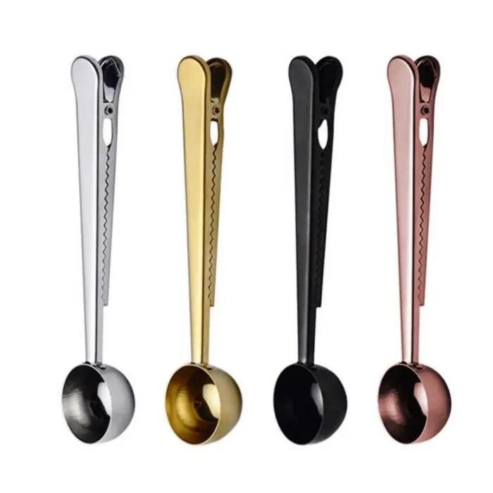 Stainless Steel Coffee Spoon with Clip