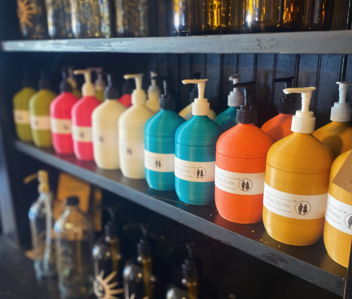 Recycled Refridgerator Bottles made by The Rogerie